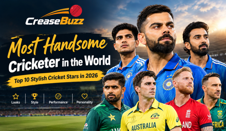 Most Handsome Cricketer in the World-Top 10 Stylish Cricket Stars in 2026