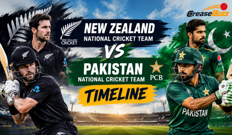 New Zealand National Cricket Team vs Pakistan National Cricket Team Timeline-Complete History, Head-to-Head Records and Latest Results